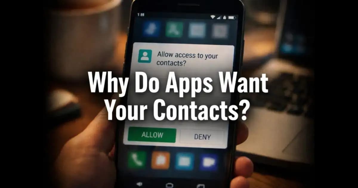 contacts access privacy risk permission request on smartphone app