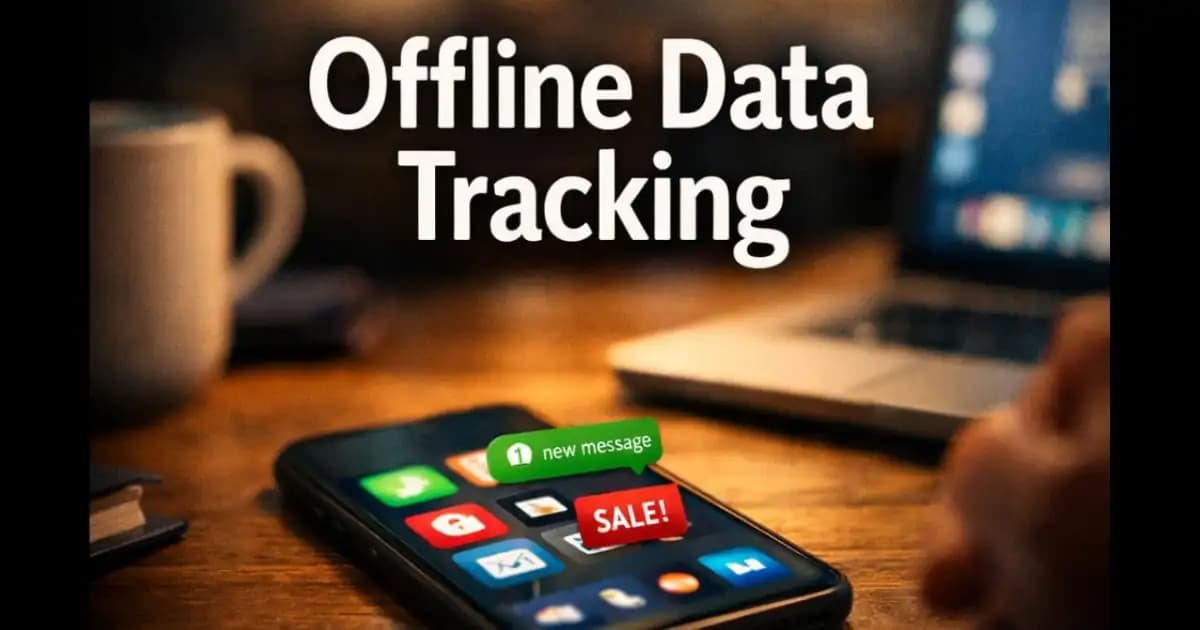 Illustration showing mobile apps storing user data offline before syncing to servers