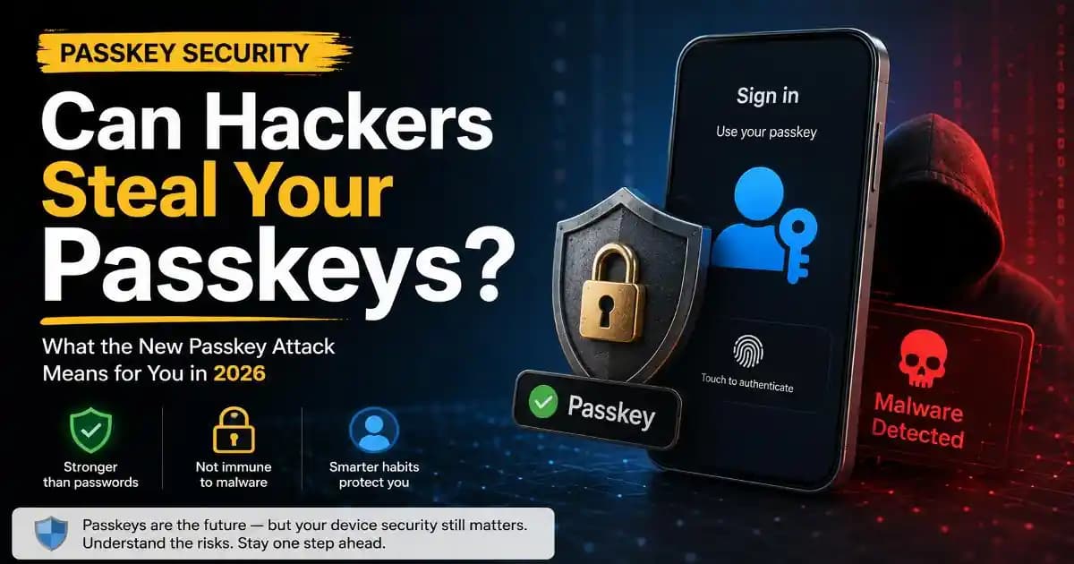 Can hackers steal your passkeys? Passkey security and malware attack explained