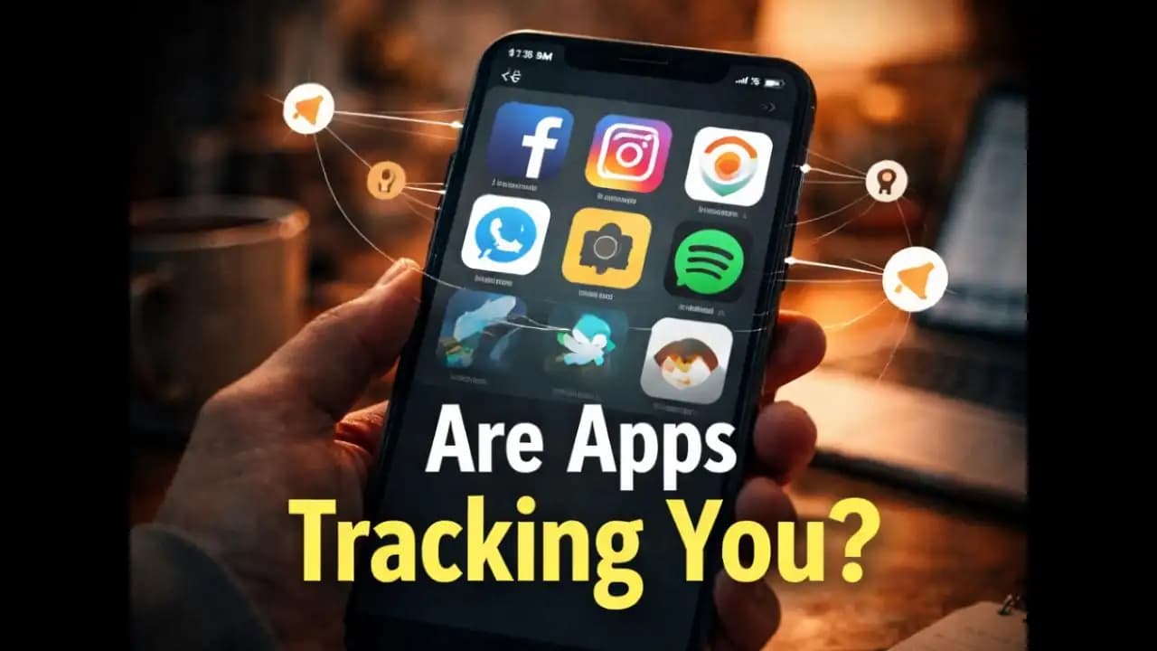 Smartphone showing multiple apps sharing user behavior data across services