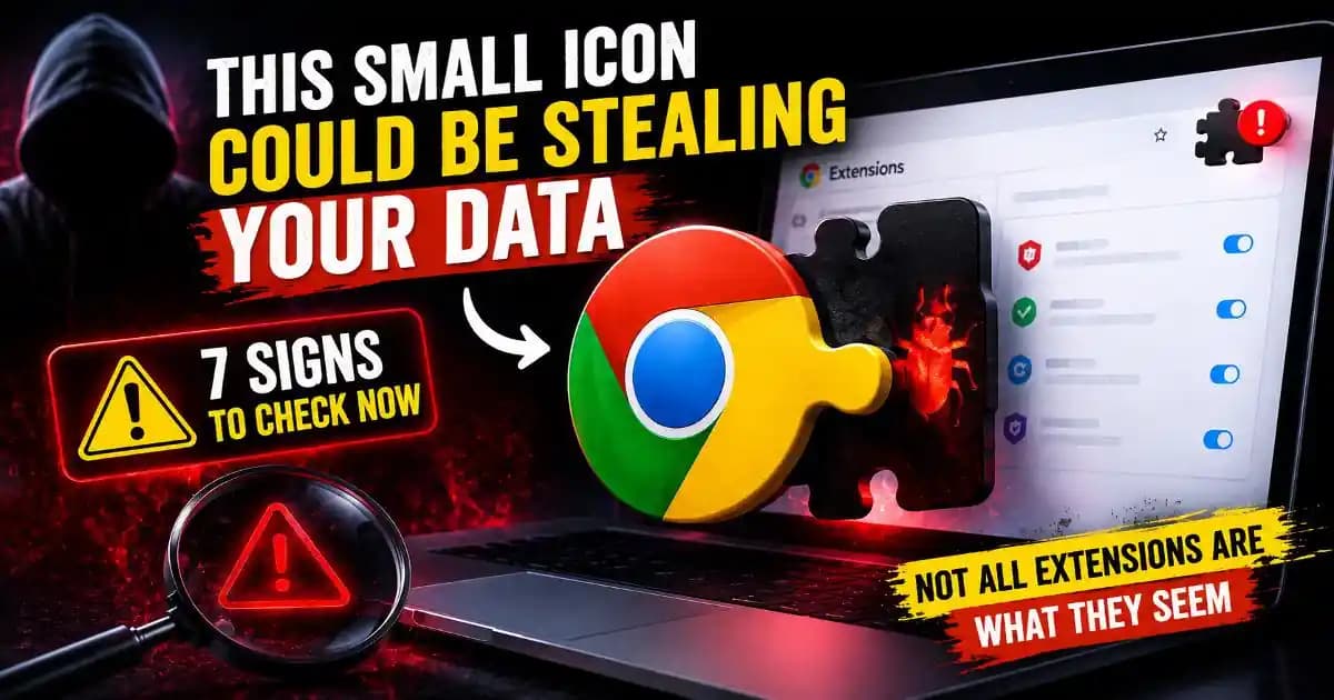 Malicious Chrome extensions warning signs and browser security risks