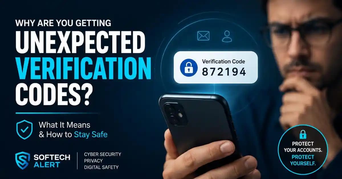 Unexpected verification code message appearing on a smartphone screen
