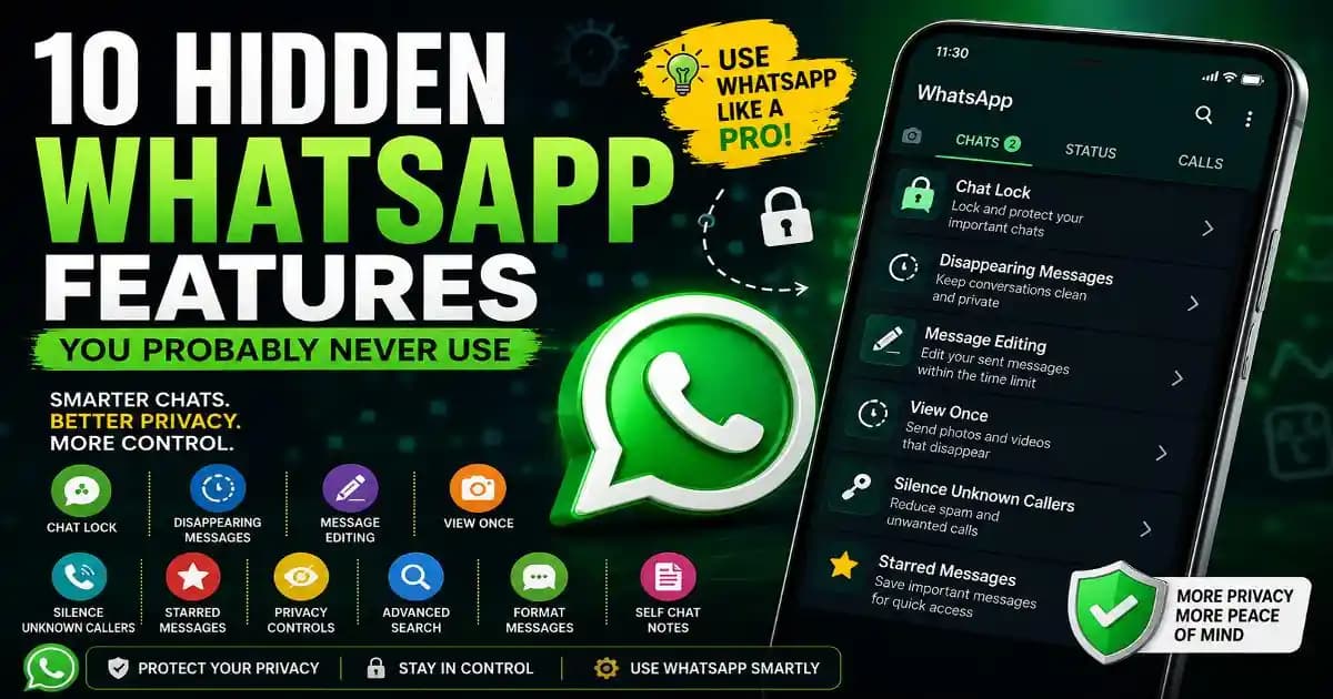 WhatsApp hidden features for privacy messaging and everyday use
