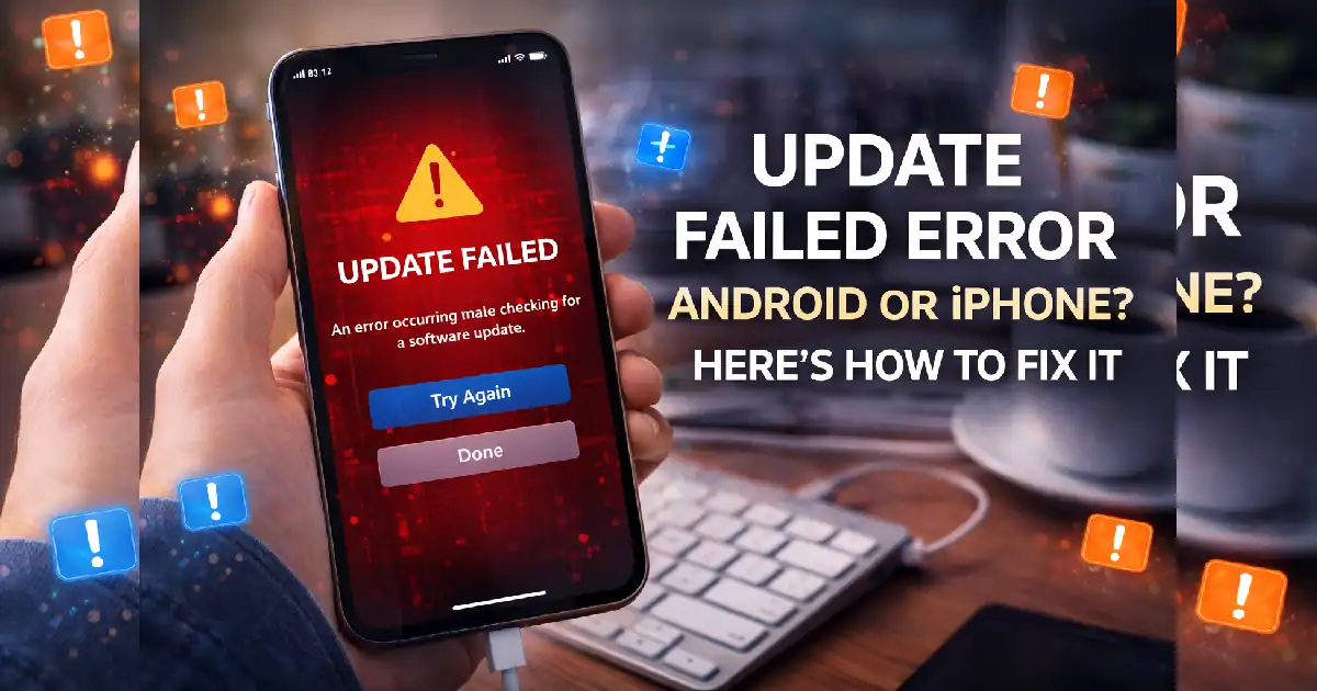 Update Failed Error on Android or iPhone? Here’s How to Fix It