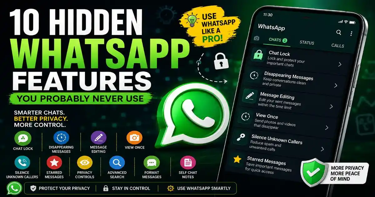 WhatsApp hidden features for privacy messaging and everyday use
